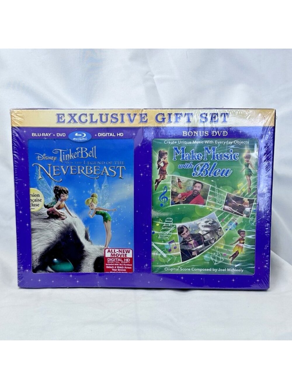 Tinkerbell &The Legend of The Neverbeast (BLU-RAY) + Make Music with Bleu (DVD)